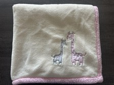 Baby Gear Girl Giraffe Blanket Cream Pink Sherpa Grey Giraffe Plush Fleece Soft