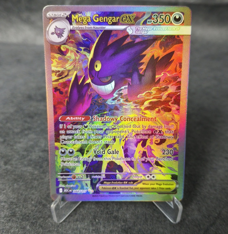 Mega Gengar ex 284/217 Pokemon Ascended Heroes Special Illustration Rare NM