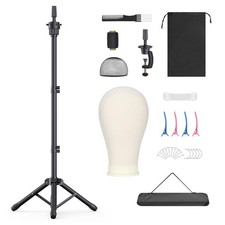 Wig Stand with Head 50 Inches, Wig Head Stand with 22 Inches Mannequin Head, Hei