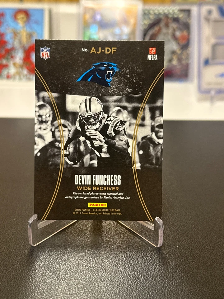2016 Panini Black Gold Auto Jersey /99 Devin Funchess #AJ-DF Auto - Image 2 of 4