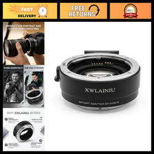 EF-EOS R AF Adapter for Canon EF/EF-S Lenses to EOS-R Cameras - Fast Focus, Blac