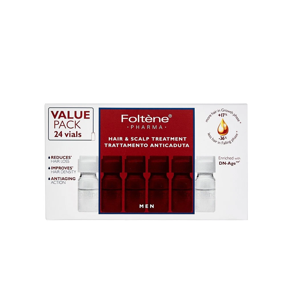 FOLTENE PHARMA Hair & Scalp Treatment Men/ Value Pack 24Vials
