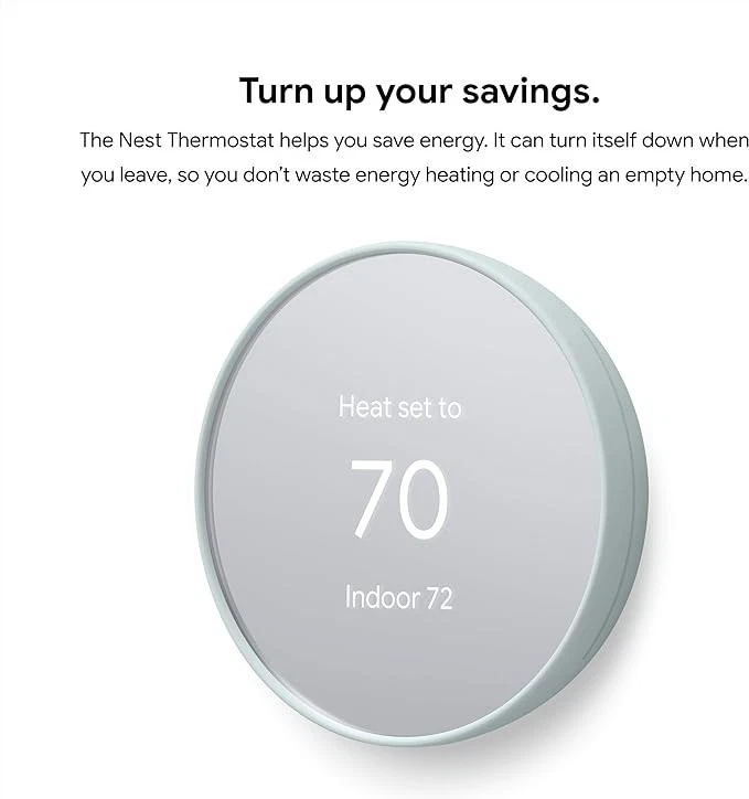Google Nest Thermostat Smart Home Programmable Wifi GA02083-US - Scratch & Dent - Image 4 of 4