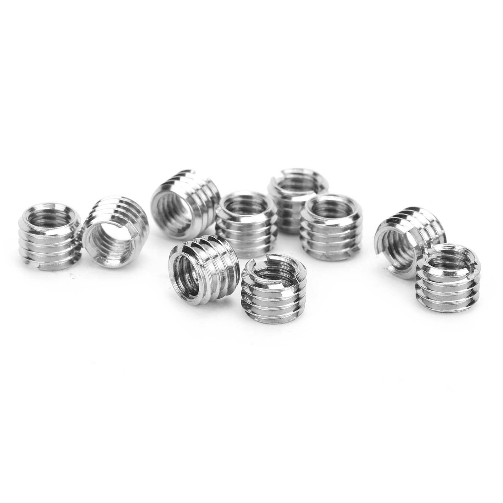 .10Pcs Thread Inserts Male Female Reducing Nut Stainless Steel Hardware Repair