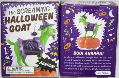 The Screaming Hallowen Goat Figurine with Sound & Ghost