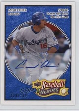 2008 Upper Deck Baseball Heroes Navy Blue 28/100 Andre Ethier #131 Auto 1tc9