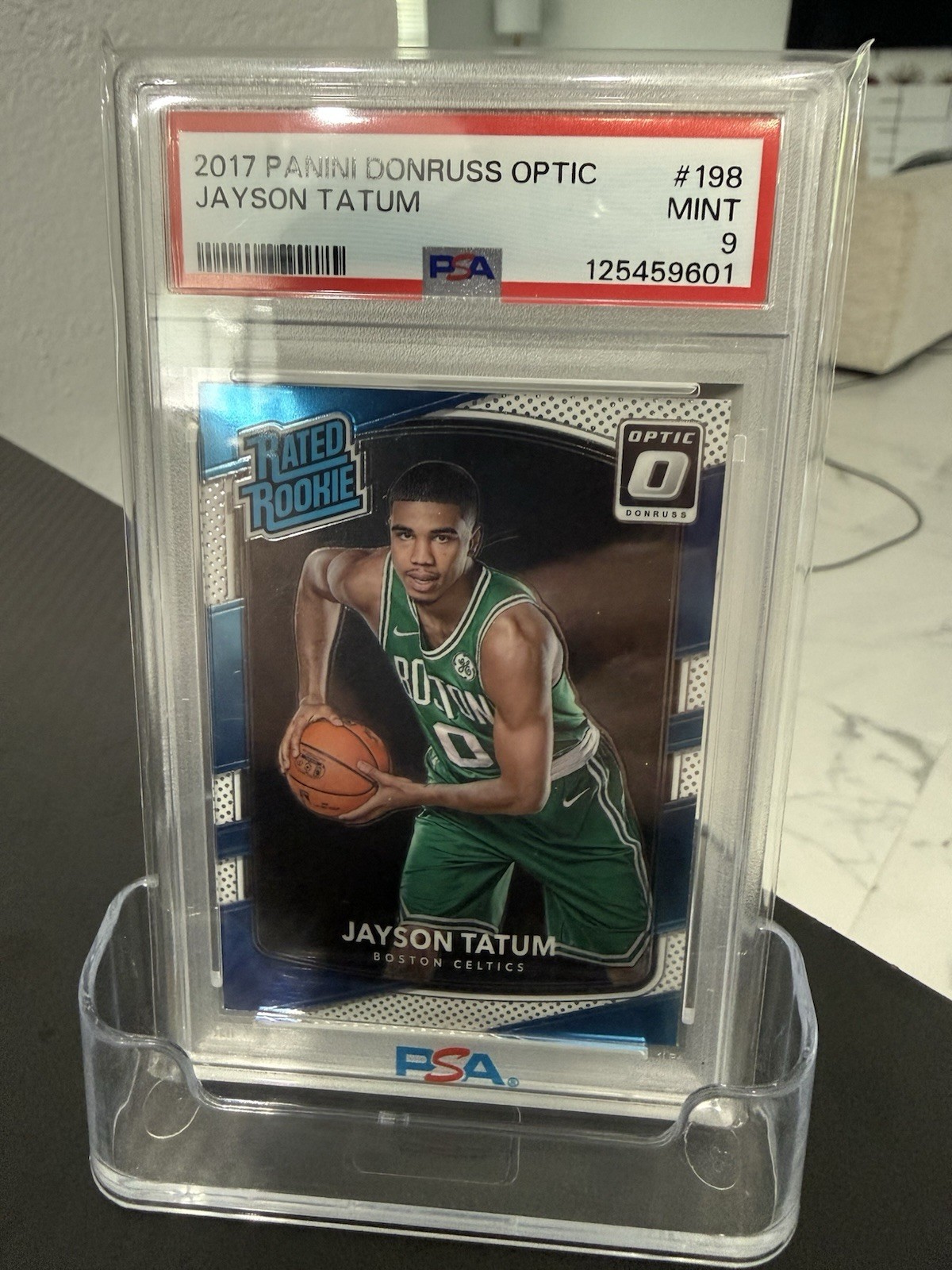 2017 Panini Donruss Optic Jayson Tatum PSA 9 Mint