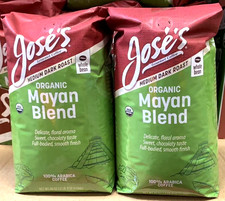 2 Packs Jose’s 100% Organic Mayan Whole Bean Coffee 2.5 LB Each, Total 5 LBS 14.78 per pound