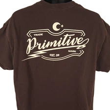 Primitive Apparel T Shirt Mens Size XL Brown Streetwear