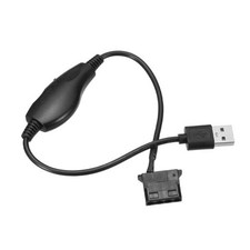 12V Step-Up USB Fan Adapter Input 5V USB to 4 Pin-molex Port PWM 12 Voltage