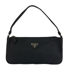 Prada Nylon Tessuto Handbag Accessory Pouch Women Black One Size