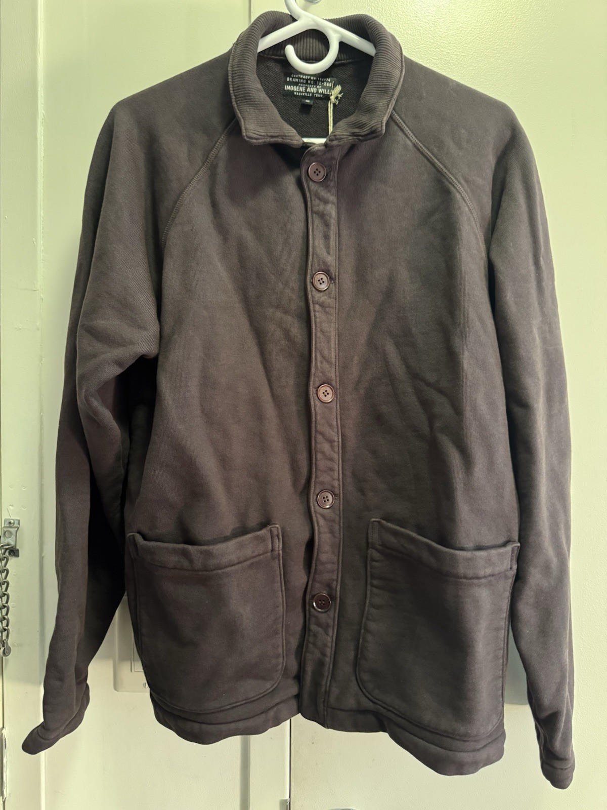 Imogene + Willie Men's Fairview Knit Raglan Jacket (Medium) 4