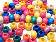 Wooden Beads 10 Mm Multicolored round Wooden Loose Beads 200 Pieces Wood Spacer