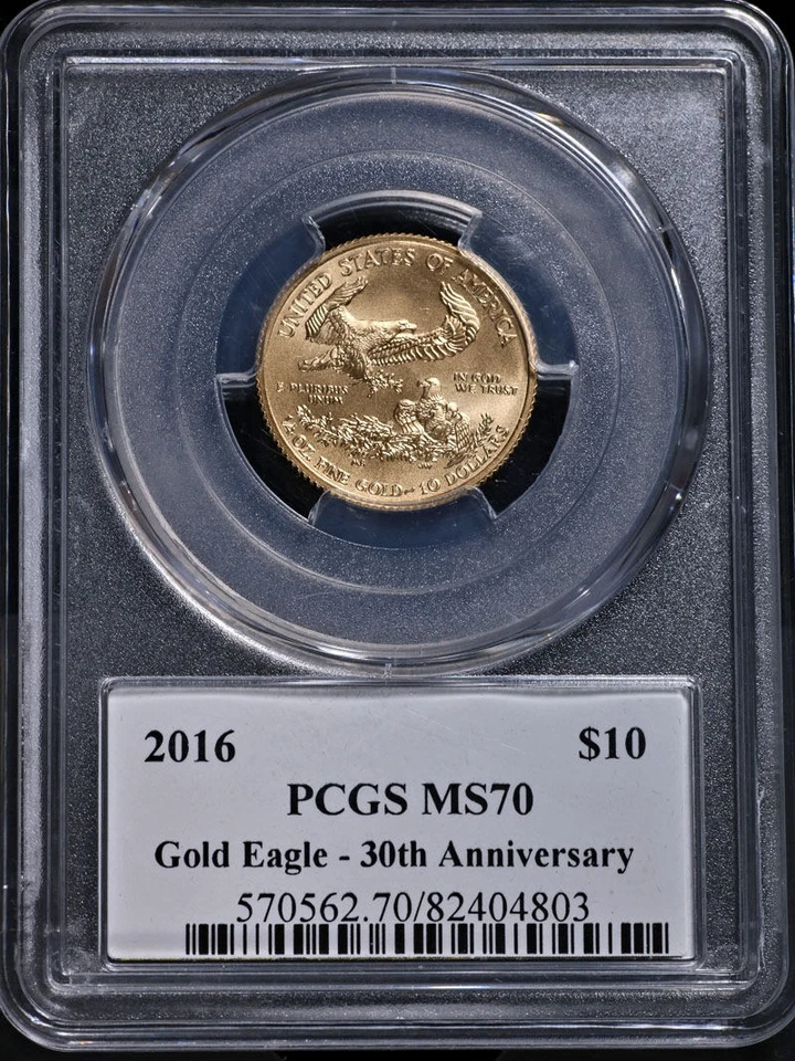 2016 Gold American Eagle $10 PCGS MS70 First Strike Augustus Saint Gaudens ST... - Image 4 of 4