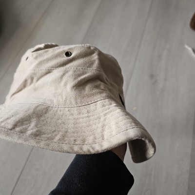 Polo Ralph Lauren Bucket Hat Tan Khaki Navy Logo Sz Small 100