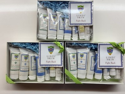 Lot of 3 Lindi Skin Fight Back Pack Skincare Kit New In Box