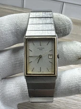 Unisex SWISS Vintage 1982 Watch ACCUTRON 7251. Midsize Small Band New Battery