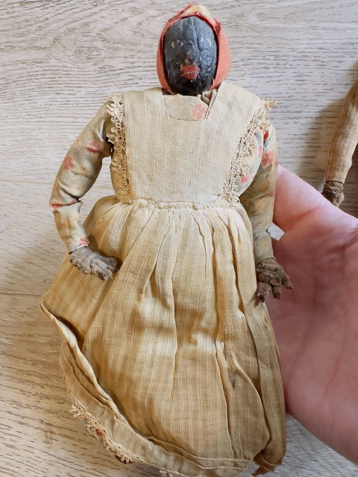 Vintage Original African American Folk Art Dolls Family Early 1900s Rare - Image 3 of 4