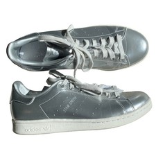 adidas gazelle silver green womens Adidas Women's Stan Smith Lo Pro Silver Metallic / Grey One / Cloud White  Low Top Sneakers