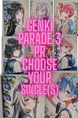 Genki Parade 3 - PR Waifu Anime Cards Goddess Story Choose Your Single(s)
