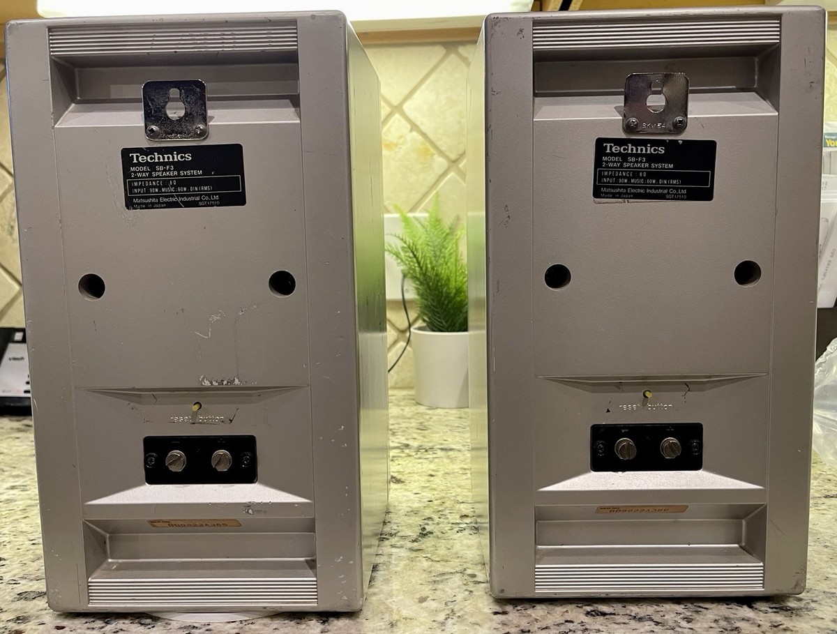 Technics SB-F3 vintage Pair Linear Phase Speakers In Great Working