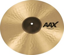 Sabian Crash Cymbal, AAX Medium Natural Finish, 16" 21608XC