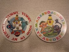 VTG Sesame Street "Yummy, Yummy, Food in my Tummy" ABC Toddler Plates