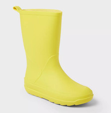 Kids' Andy Slip-On Rain Boots Yellow - Cat Jack - SIZE 1
