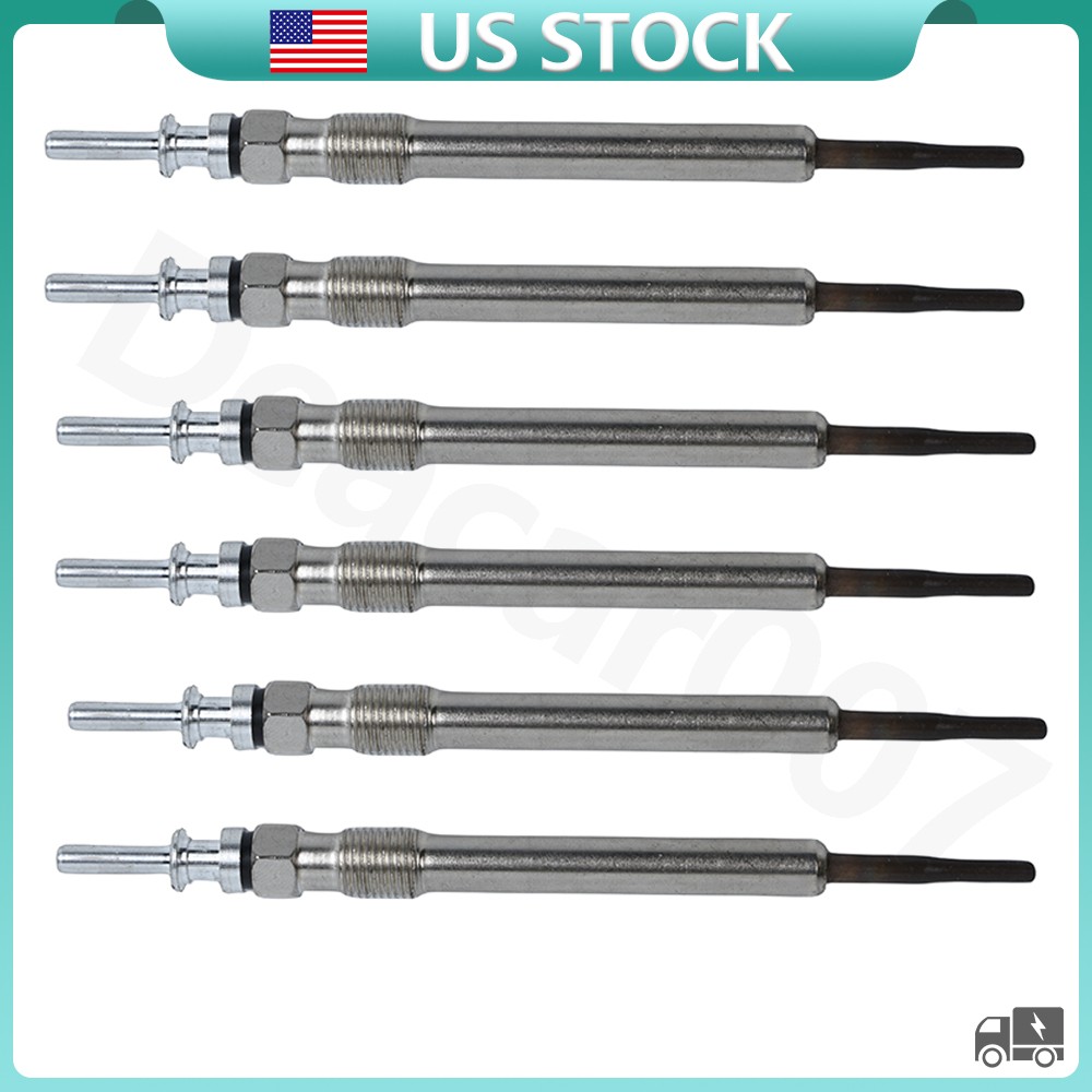 6PCS Diesel Glow Plug For BMW F10 F02 F15 535d xDrive X5 xDrive35d 0250603006