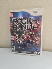 Rock Band 3 (Nintendo Wii) CIB COMPLETE IN BOX TESTED AND WORKING! 