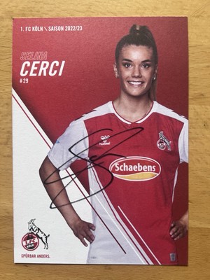 Selina Cerci AK 1. FC Köln Frauen 2022-23 Autogrammkarte original handsigniert