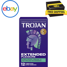 TROJAN Extended Pleasure Condoms, TROJAN Condoms, 12 Count