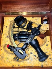 Cassens & Plath Trommelsextant „Polaris“ –Mahagonikasten, Komplettset- W.Germany