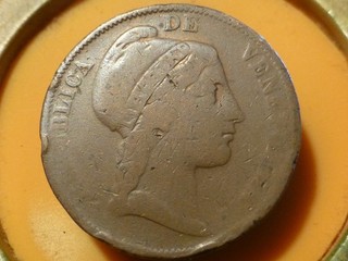VENEZUELA 1 CENTAVO 1852 RECHERCHEE & QUALITE B !