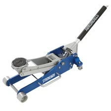 Strongway Low-Profile Quick-Rise Aluminum Racing Floor Jack, 2 Ton Capacity