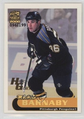 1999-00 Pacific Paramount Holo-Gold /199 Matthew Barnaby #186 10k8