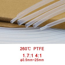 Heat Shrink Tube PTFE 4:1 or 1.7:1 Sleeving Tubing Oil Resistant HIGH TEMP 300  