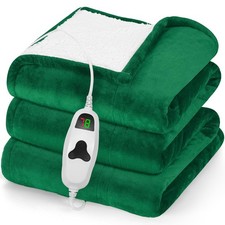Heated Blanket Throw 50"X60", Heating Blanket with 10 Heat Levels 8 Hours Aut...