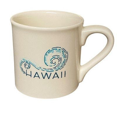 Starbucks Hawaii Mug Blue Wave Surf Ocean 14oz 2013 Made USA
