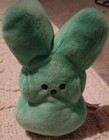PEEPS PLUSH STUFFED PLUSH TOY 8” X 5” MINT GREEN BROWN EYES & NOSE NEW — photo 1