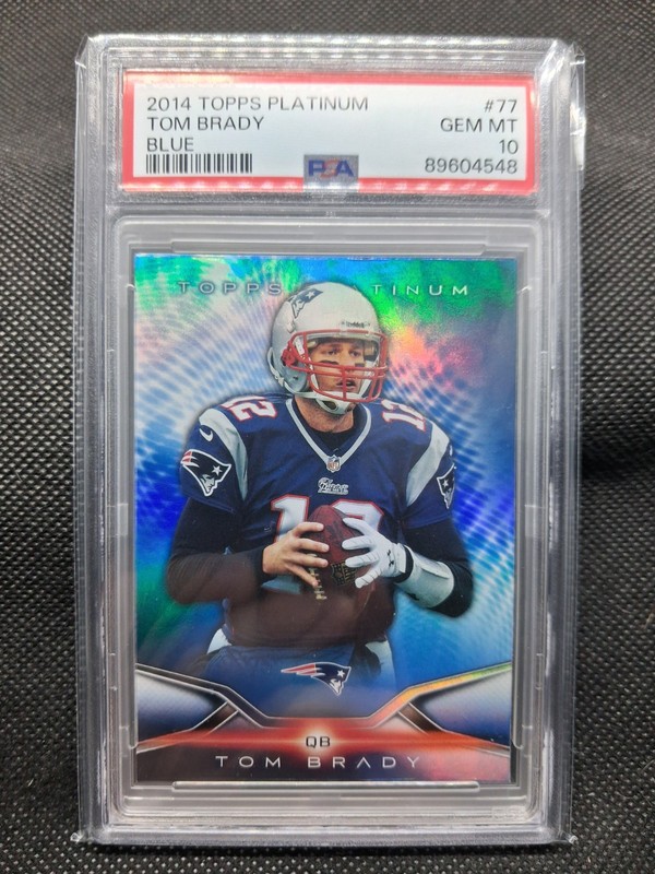 2014 Topps Platinum Tom Brady Blue PSA 10