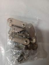 10PCS Oval Closet Rod End Supports Wardrobe Rod Flange Support Fit Rod Dia 16mm