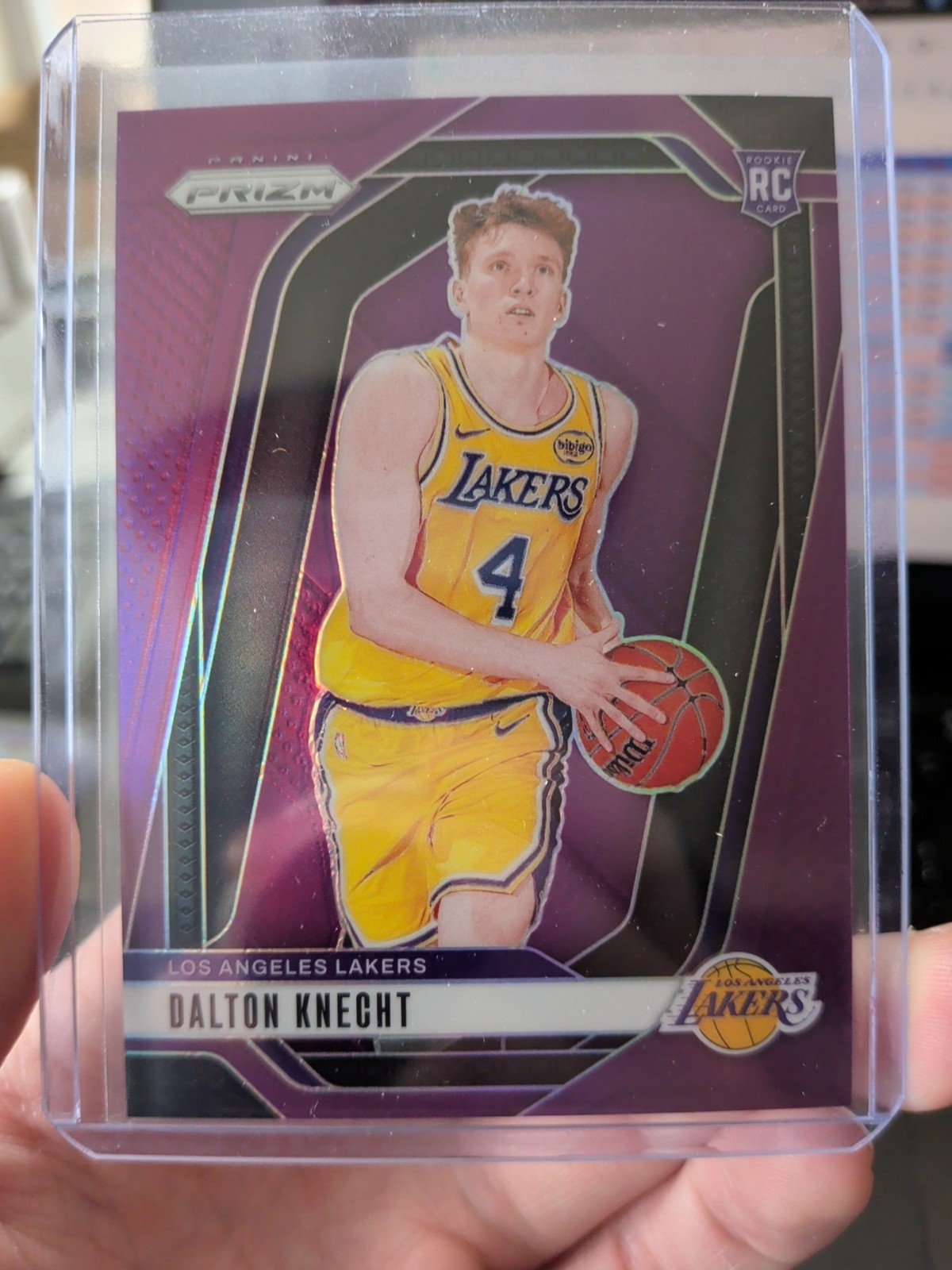 2024-25 Panini Prizm Dalton Knecht #238 Purple Prizm /99 (RC) Lakers Color Match