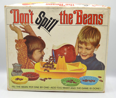 Don't Spill the Beans Game Fill the Bean Pot One By One Schaper Vintage Complete