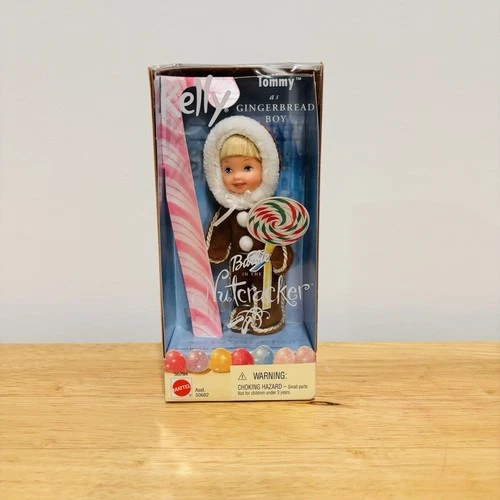 Vintage Barbie Kelly 2001 Mattel Tommy As Gingerbread Boy Figure NIB