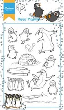 Marianne Design Happy Penguins Clear Stamp Scrapbooking