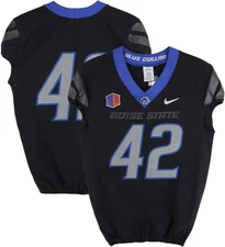 Boise State Broncos Team-Issued #42 Black Jersey from Football Program - Size 42