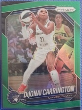2025 Panini Prizm WNBA #9 DiJonai Carrington Green Prizms