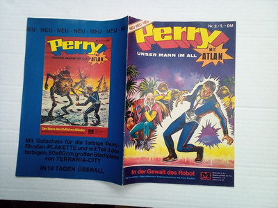 PERRY - Unser Mann im All - Nr. 2  : In der Gewalt des Robot  (Moewig 1968-75)