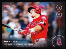 Mike Trout Angels Joins Mickey Mantle Tony Conigliaro 2016 Topps Now 321 SP /679